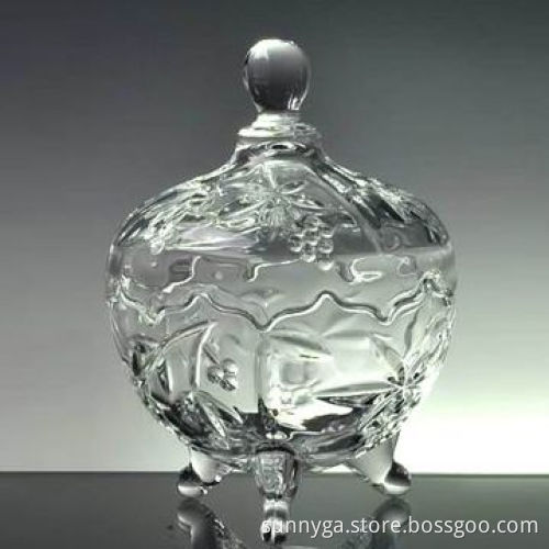 Round Jar with Three Legs on Bottom and 869g Weight